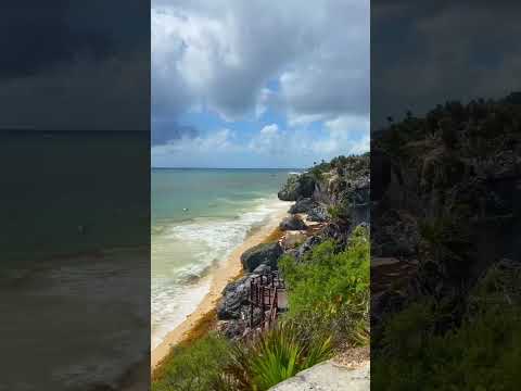Beautiful beach in Mexico| Mayan Riviera| Playa Delfines| Mexico| Viral Video |Linda Sikder #shorts