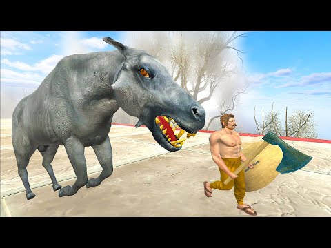 Escape from the Daeodon - Animal Revolt Battle Simulator