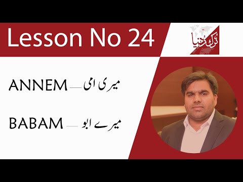 Learn Turkish Language in Urdu / Hindi - Lesson 24