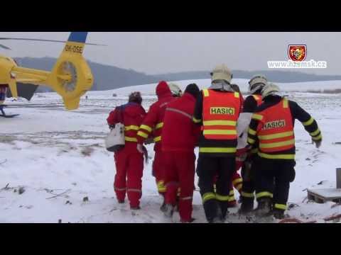 28.1.2014 Dopravní nehoda - vyproštění osob, Velká Polom