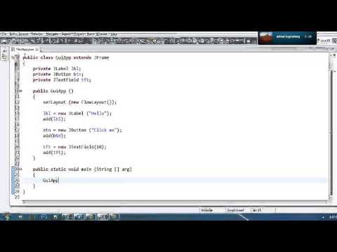 Java Gui Tutorial 2 Adding Components To The Window