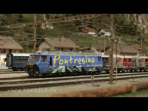 Schmalspurbahn Modelleisenbahn Schweiz - Mit der RhB auf den Kaeserberg in Spur H0