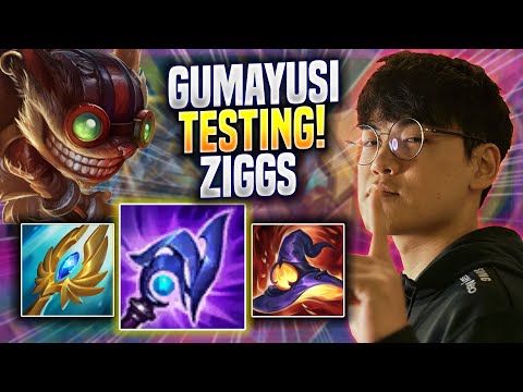 GUMAYUSI TESTING ZIGGS IN KR SOLOQ! - T1 Gumayusi Plays Ziggs ADC vs Ezreal! | Preseason 2023