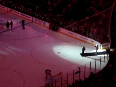 Lauren Hart singing National Anthem