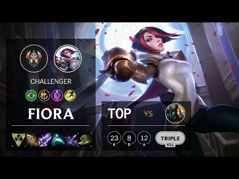 Fiora Top vs Gangplank - BR Challenger Patch 10.12