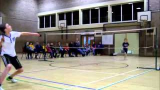 preview picture of video 'Hawick Badminton - Primary School Boys Final 2013 - Part 2'