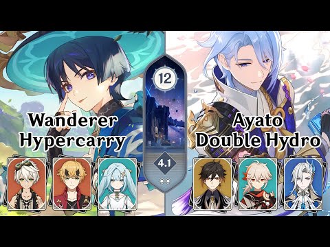 4.1 Spiral Abyss Floor 12 9* (Perfect Clear) Wanderer Double Pyro + Ayato Double Hydro