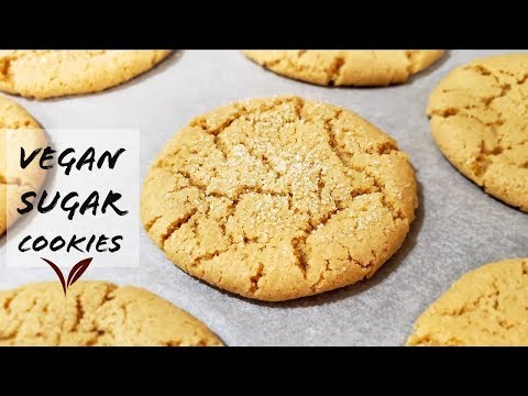 THE BEST VEGAN SUGAR COOKIES RECIPE EVER - No vegan butter - One Bowl - Quick & Easy