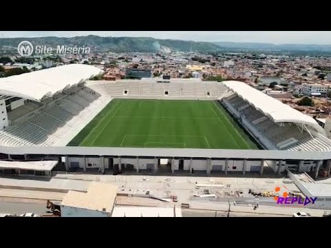 Imagens aéreas e internas da Arena Romeirão. Veja!