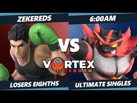 Vortex Legends 2 Top 8 - ZekeReds (Little Mac) Vs. 6:00AM (Incineroar) SSBU Ultimate Tournament