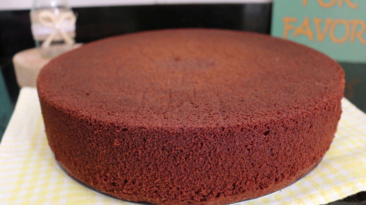 MASSA DE CHOCOLATE PARA BOLOS REDONDOS GRANDES
