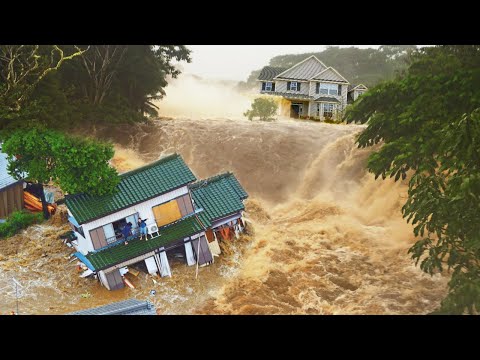 HARD Flooding DESTROYED Homes in Kanyakumari, India. 🌊 Thirparappu river flood