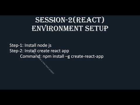 Session 2 React Setup React Environment Setup Create React Project How To Create React App