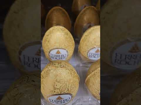 Ferrero Rocher Hollow Chocolate Easter Eggs #easter2023 #shorts #beta #mjriggs