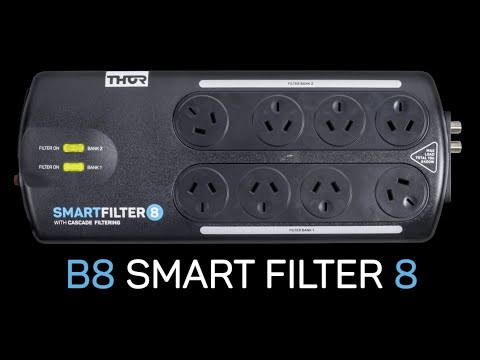Slide 6 - Thor Smart Filter 8. Universal Filter and Surge Protector. Cascade Filter Tech (video)