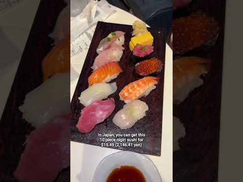 $20 worth of airport food in the U.S vs Japan