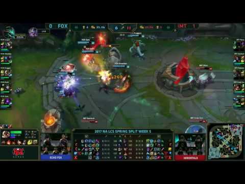 FOX Akaadian Reksai VS IMT Dardoch Elise Game 2 Highlights   2017 NA LCS Spring W5D3