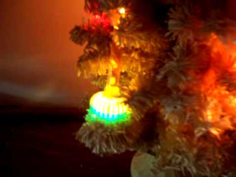 1940s White Noma Bubble Light Tree