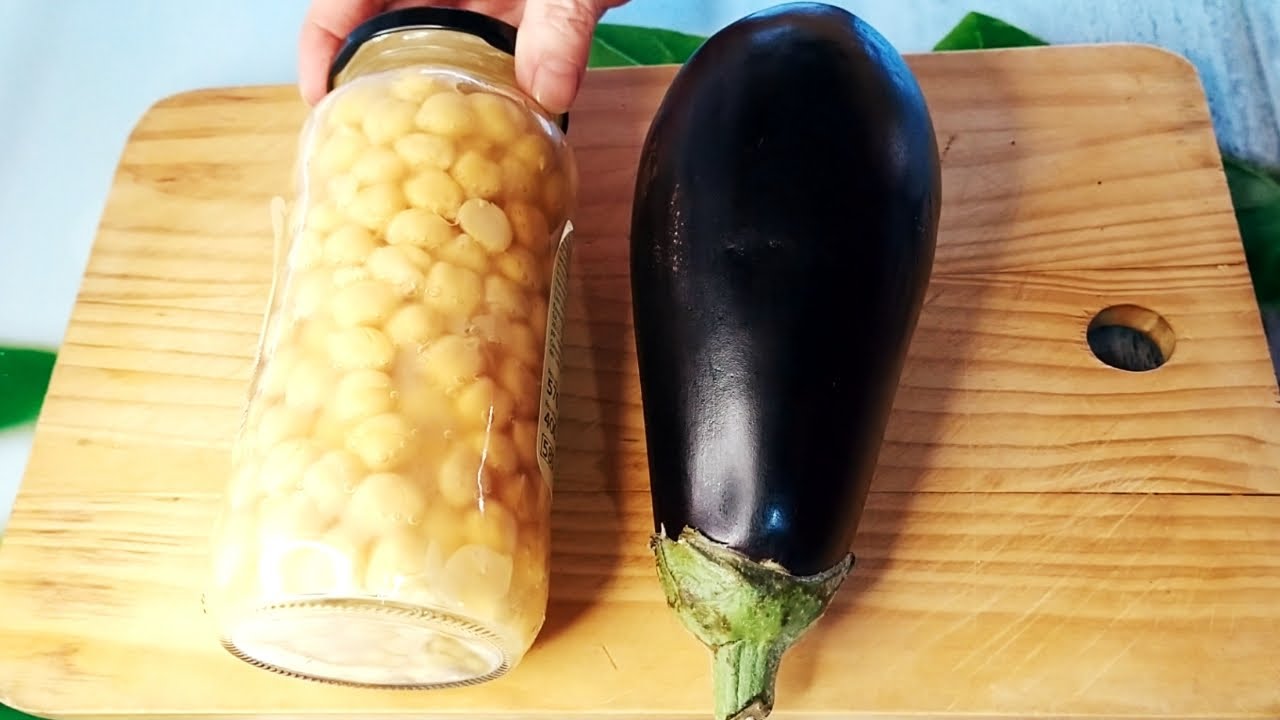 ¡Tienes que aprender ésta Receta para toda la familia! Estos Garbanzos con Berenjena Son deliciosos
