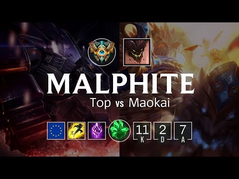 Malphite Top vs Maokai - EUW Challenger Patch 8.8