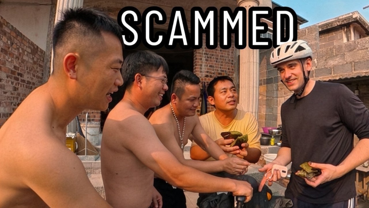 Scamming Chinese Villagers for Free Food - YouTube video featuring the word scenery
