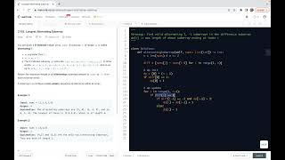 YouTube video 'leetcode 2765. Longest Alternating Subarray - Dynamic Programming'