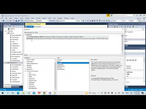 SSRS Tutorial - Join Datasets With Lookup