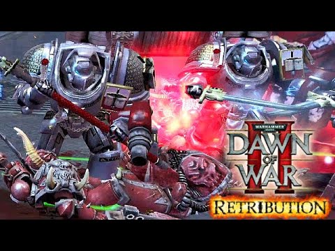 Grey Knights Paladins vs Chaos (Word Bearers) - Astartes Mod 2021 | WH40K Dawn of War 2: Retribution