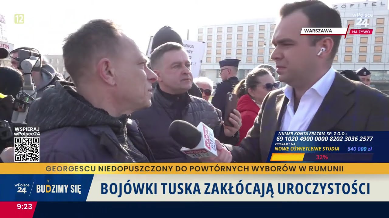 Bojówki Tuska zakłócają uroczystości smoleńskie i obrażają dziennikarza ...