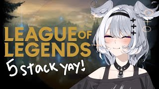 【LEAGUE OF LEGENDS】 MY FAVOURITE GAME 🩵🩵🩵 5 STACK YIPPEE 【NIJISANJI EN | Elira Pendora】