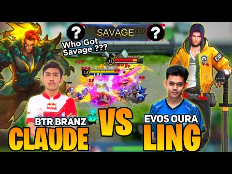 BTR Branz Indonesia No.1 Claude VS Evos OURA , Who The Winner ?! - Mobile Legends