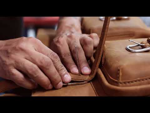 Leather Doctor’s Bag Brief Case Gladstone Vintage Handbag Split Cowhide