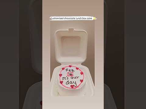 chocolate lunch box cake