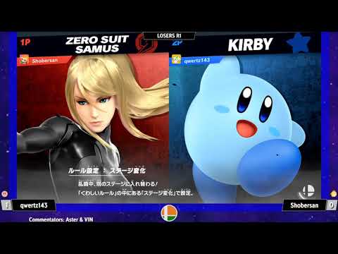 Shobersan (Zero Suit Samus) vs qwertz143 (Kirby) - VS x Smash India