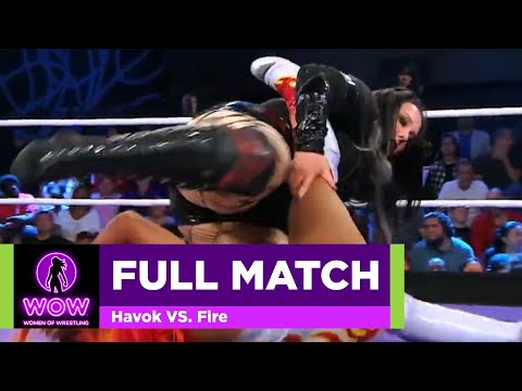 Havok VS. Fire - WOW Women Of Wrestling - WOW Superheroes