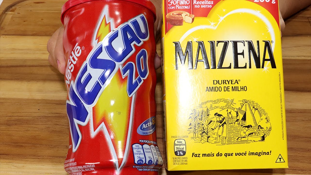 PORQUE NÃO FIZ ANTES É SÓ JUNTAR NESCAU COM MAIZENA E PRONTO