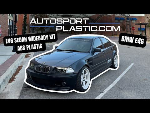 Installing the perfect E46 sedan WIDE BODY kit from Autosport Plastic