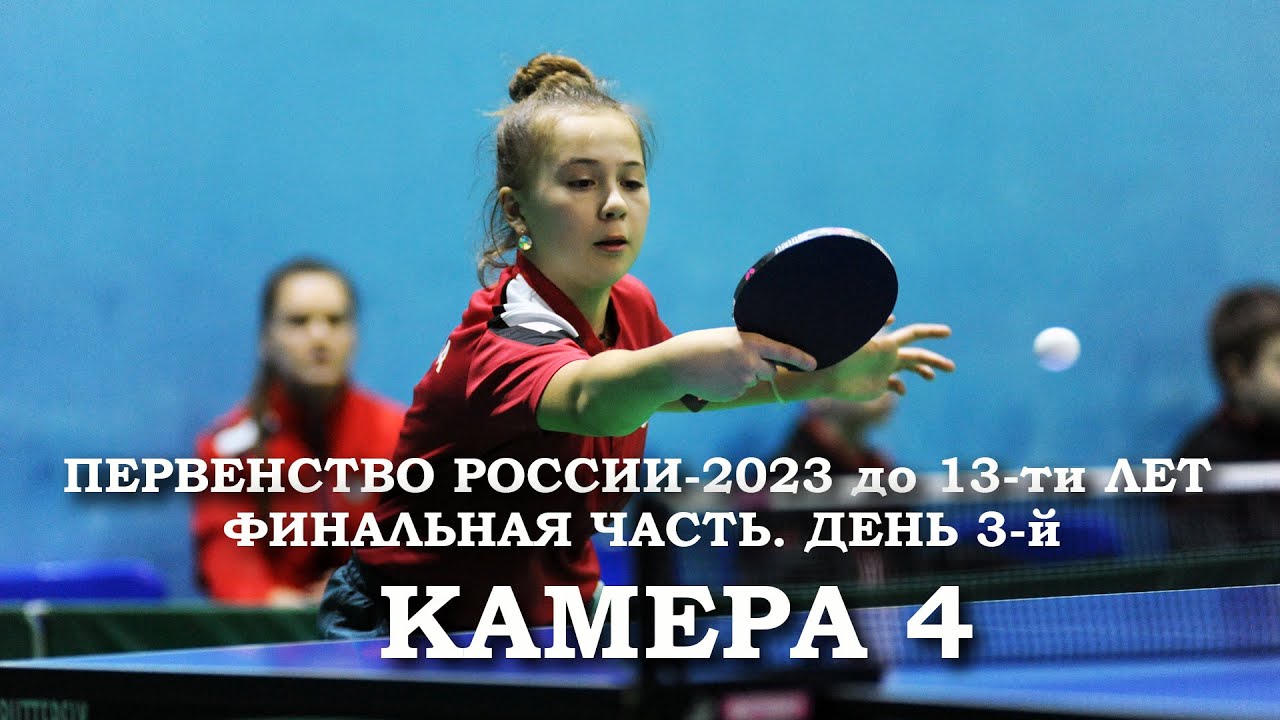 Первенство России до 13 лет. 13 мая 2023 г. КАМЕРА 4
