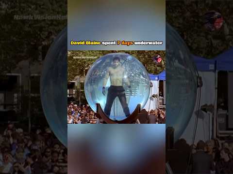This man "David Blaine" spent 7 days underwater 🤯
