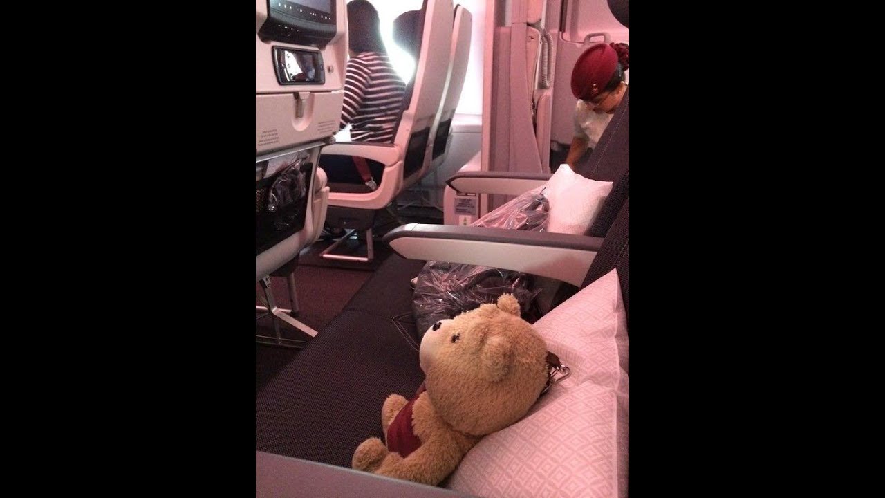 【感動実話】機内で隣の空席にテッドを座らせてみたところ…CAさんのまさかの神対応