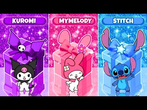 Gift Box Challenge 🎁 – Stitch fans 💙 Which One Will You Pick? 👹🎶