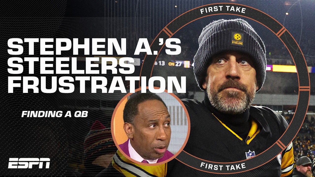 'FIND A DAMN QUARTERBACK!' 🗣️ Stephen A. on the Steelers' QB struggles | First Take