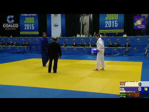 81 kg Fetisov A Virta A 17 05 2015 Т2 Кубок Европы по дзюдо среди мужчин и женщин, ОРЕНБУРГ