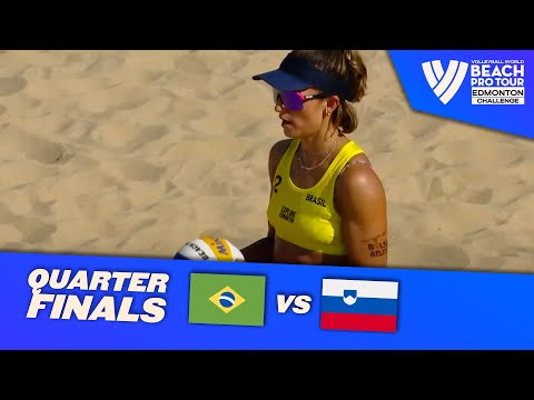 Carol/Barbara vs. Kotnik/Lovsin, T. - Quarter Finals Highlights Edmonton 2023 #BeachProTour