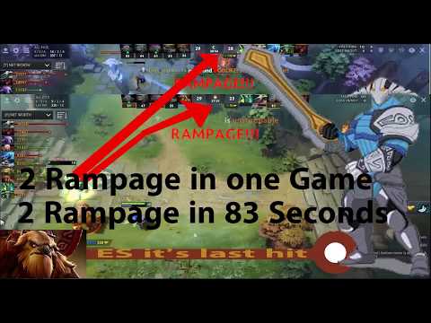 Sven 2x Rampage in 1 Game- Sven Rampage in 83 Seconds | Dota 2