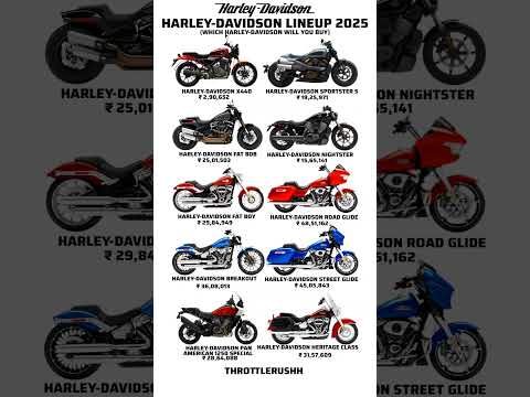 Harley-Davidson lineup & pricelist 2025 #harleydavidson #fatboy #harley #bikes #bigbikes #bigbikes