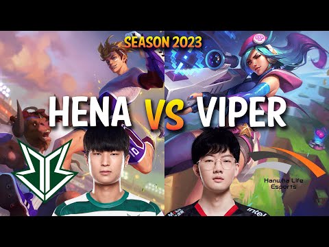 BRO Hena vs HLE Viper - EZREAL vs CAITLYN ADC - KR Ranked