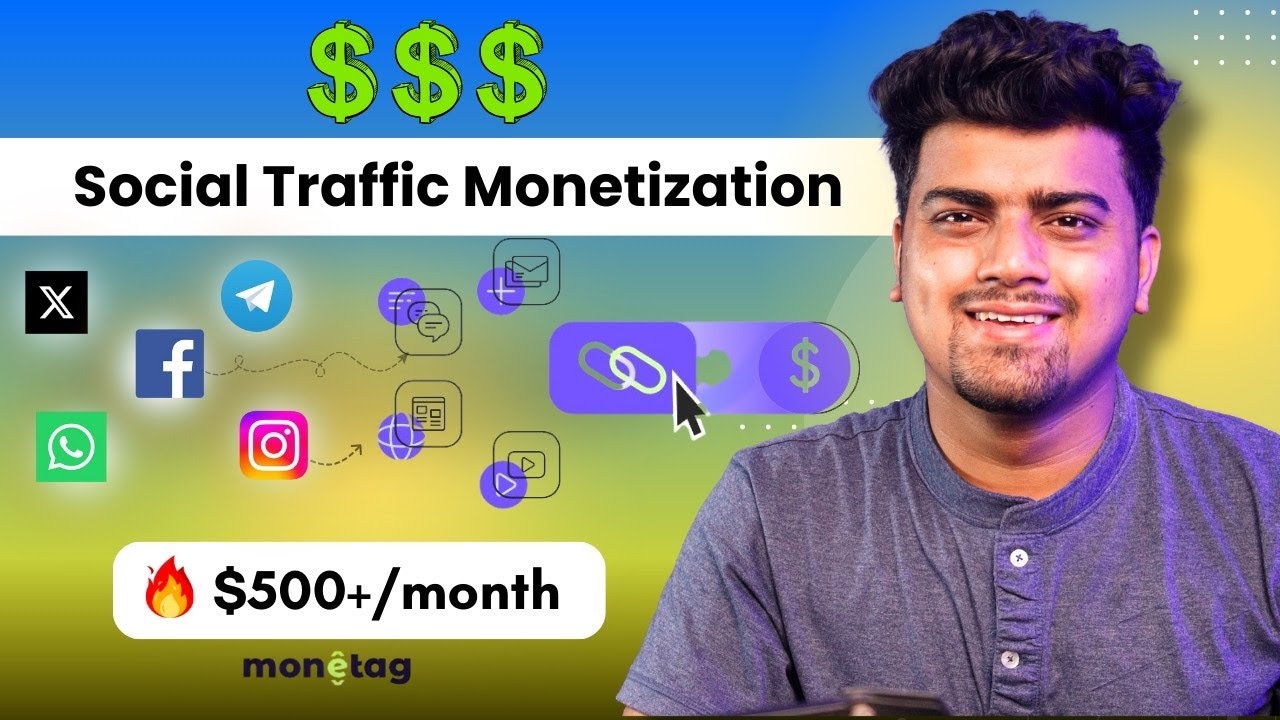 How To Earn $500+/Month from Social Media Traffic with Monetag