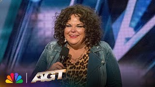 Comedian Vicki Barbolak Gets The Whole Crowd Laughing | AGT thumbnail