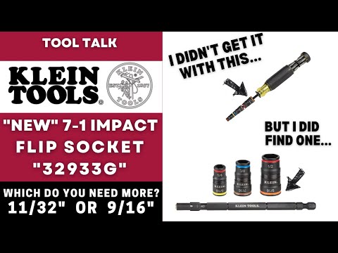 KLEIN Flip Socket - If you need a 9/16 instead of 11/32  #tools #klein #electrical #maintenance